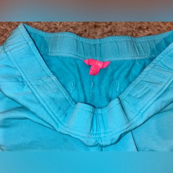 Women's Lily Pulitzer Aqua Blue Casual Shorts Size XL - Picture 2 of 5